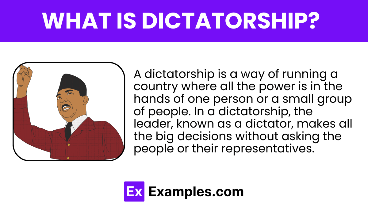 Dictatorship Definition, Types, Characteristics, Examples, History, FAQS
