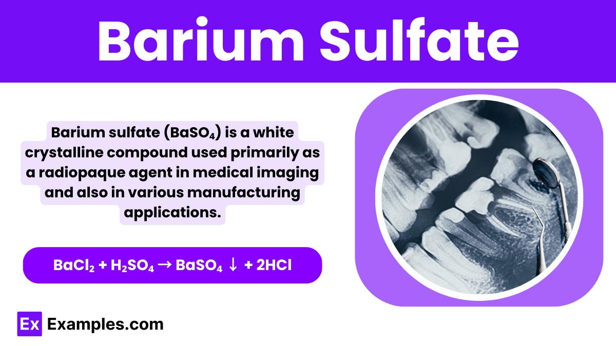 Barium Sulfate (BaSO₄) Definition, Structure, Preparation, Properties