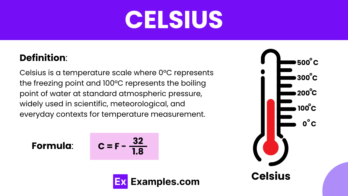 Celsius - Examples, Definition, Formula, Scales, Effects