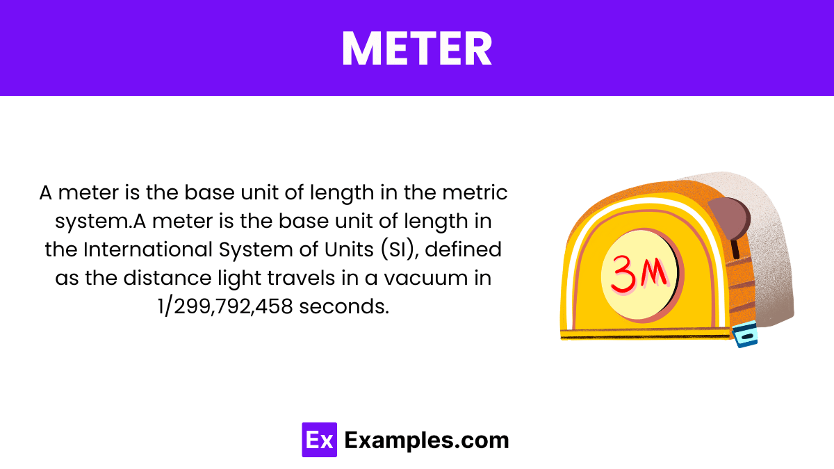 Meter - Definition, Tools, Conversion chart, Uses