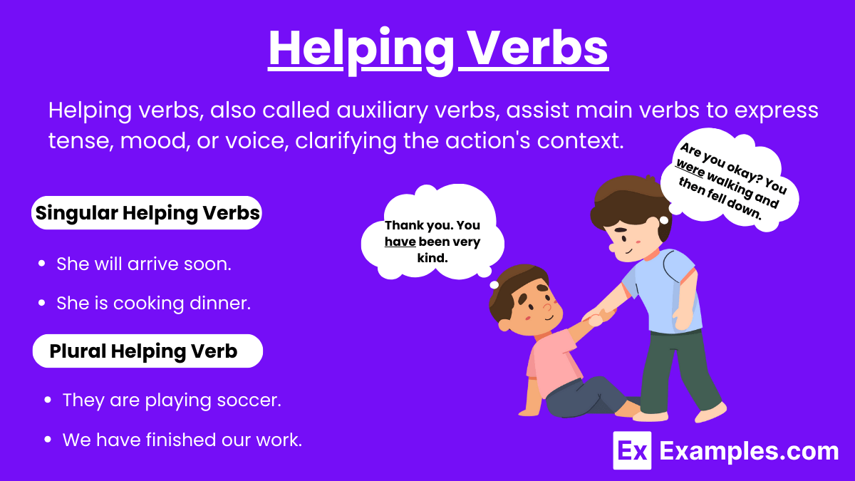 100+ Helping Verb Examples