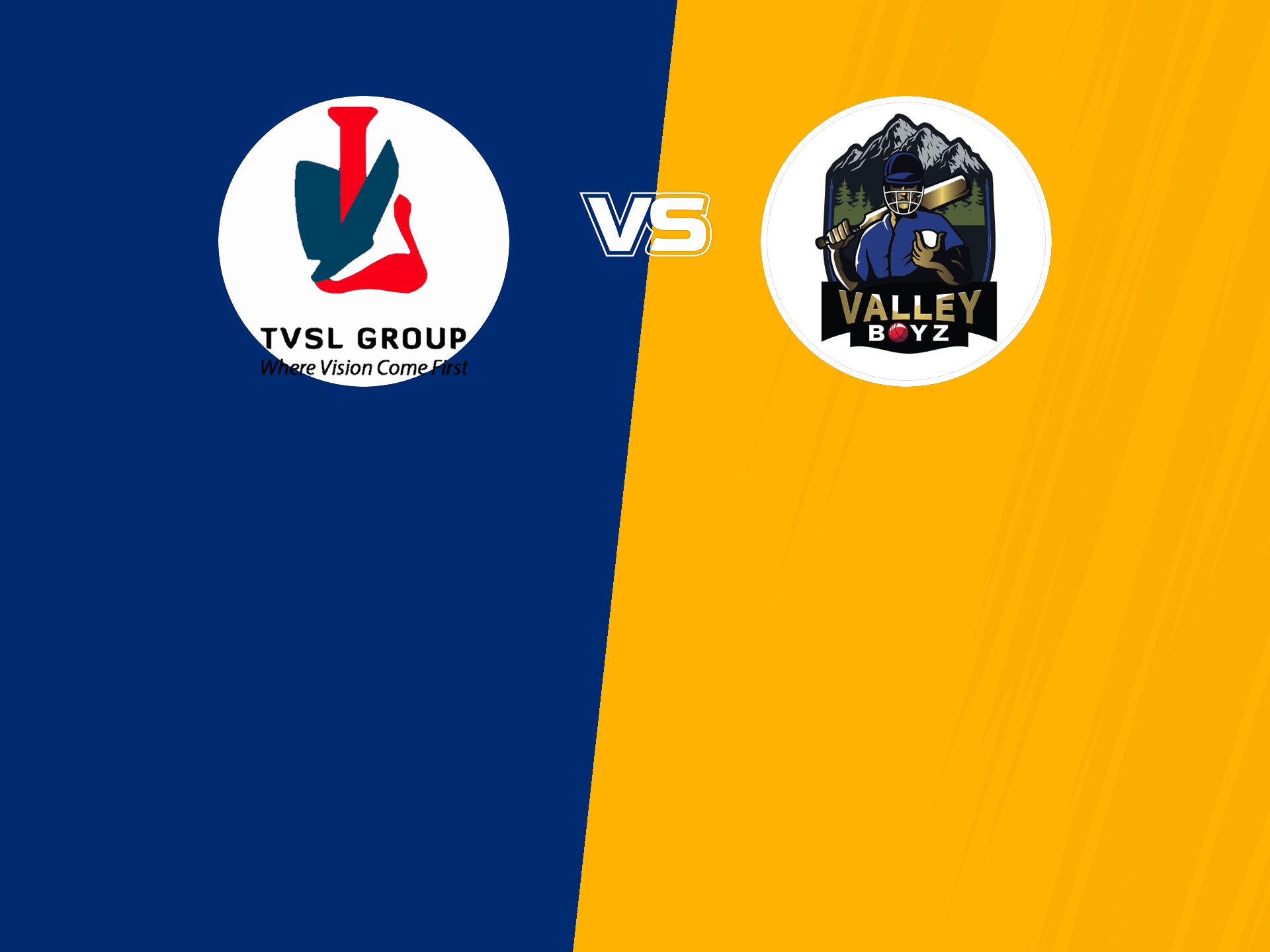 The Vision Shipping vs Valley Boys Match 6 Match Team Squad List ICCA