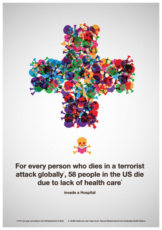 Infographic Lack of Health Care vs. Terrorism, Which Kills More?