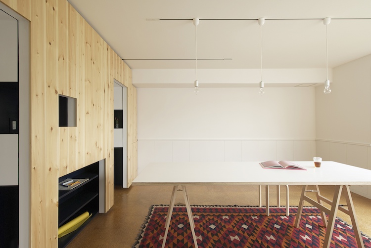 Sliding Walls Turn Tiny Apartment Into Home Office (and Back) Co