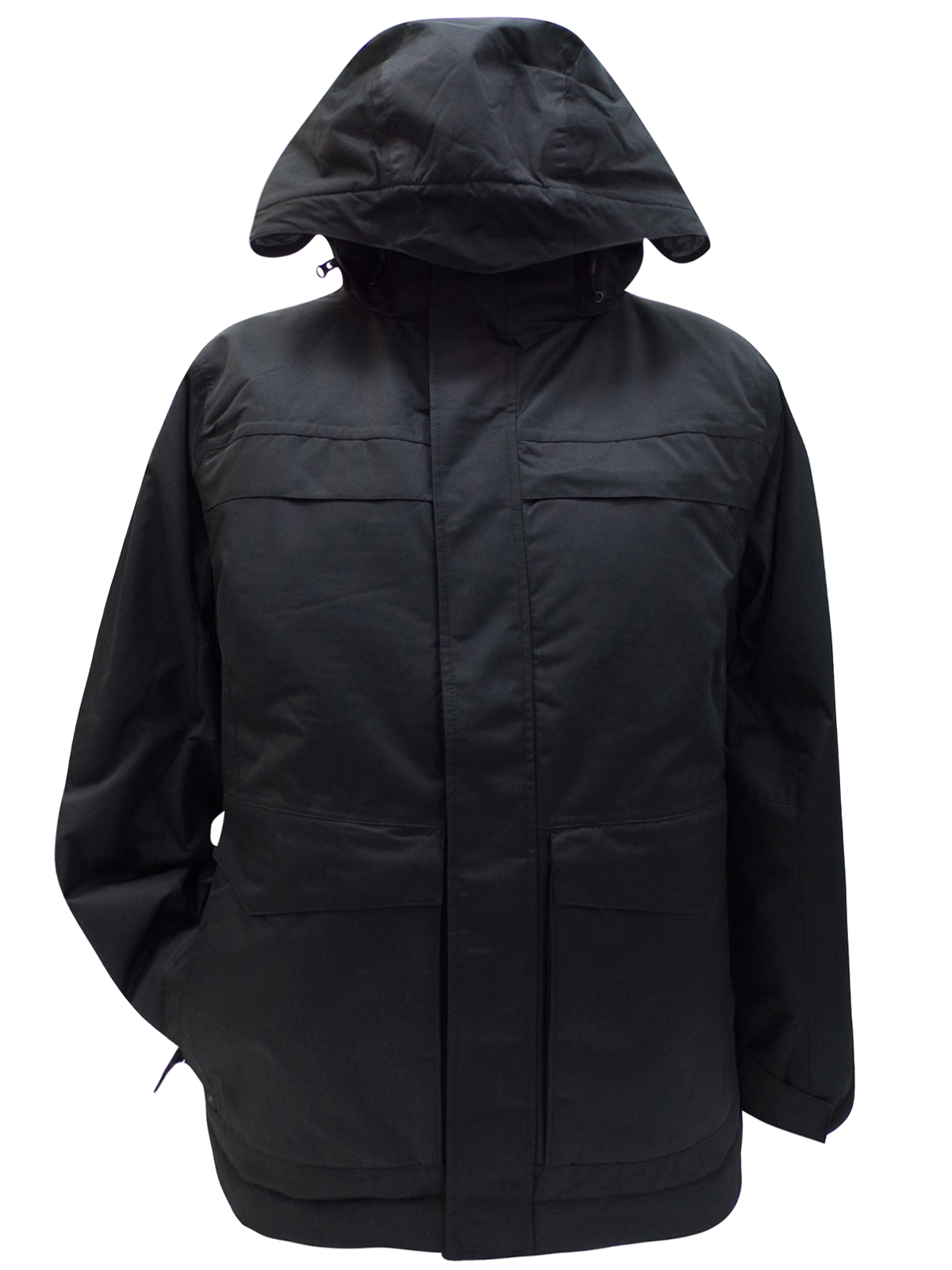 Athletic Works Athletic Works BLACK Panelled Detachable Hood Jacket