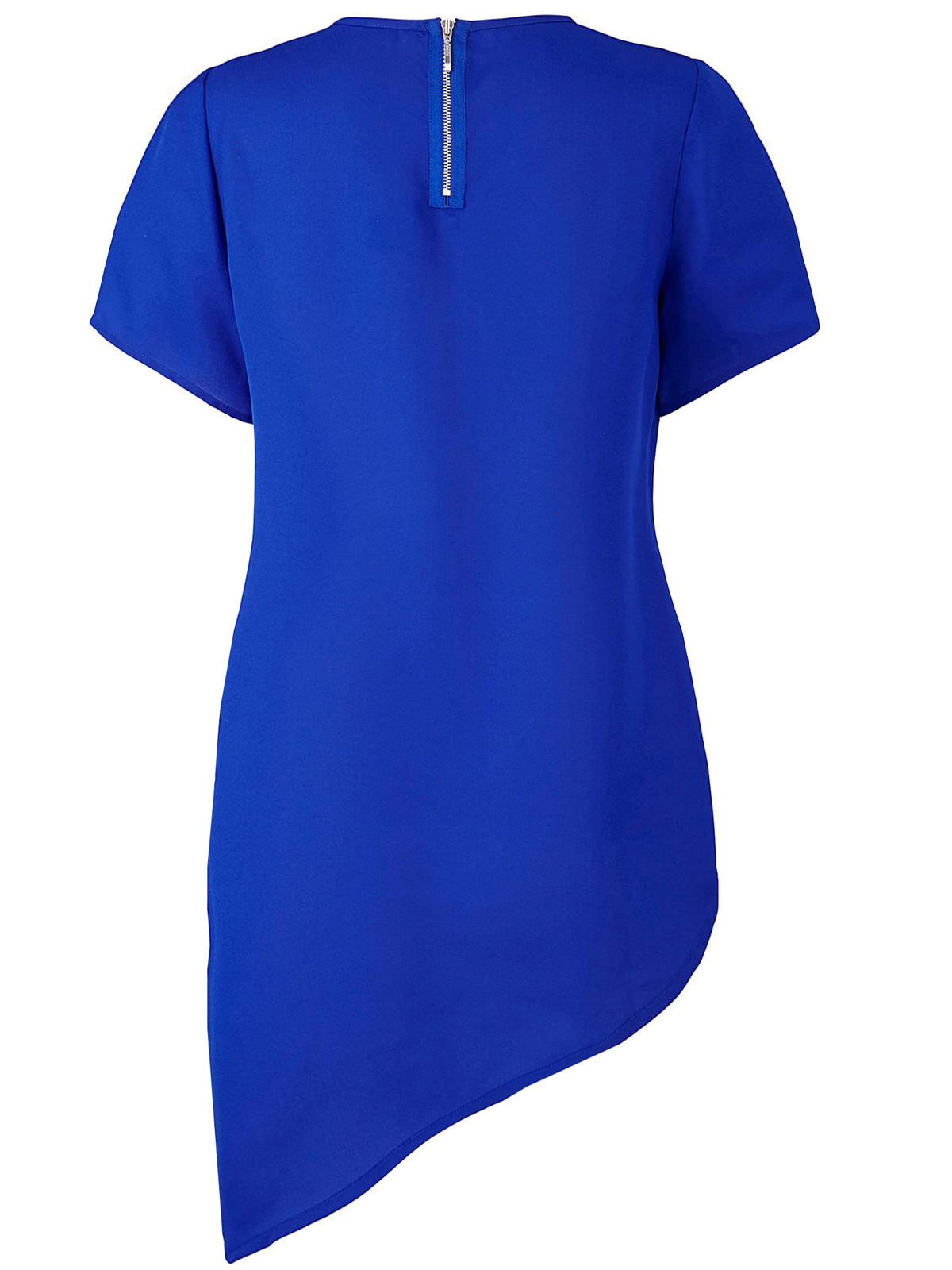 Plus Size wholesale clothing by simply be SimplyBe BLUE Asymmetric Top Plus Size 16 to 20