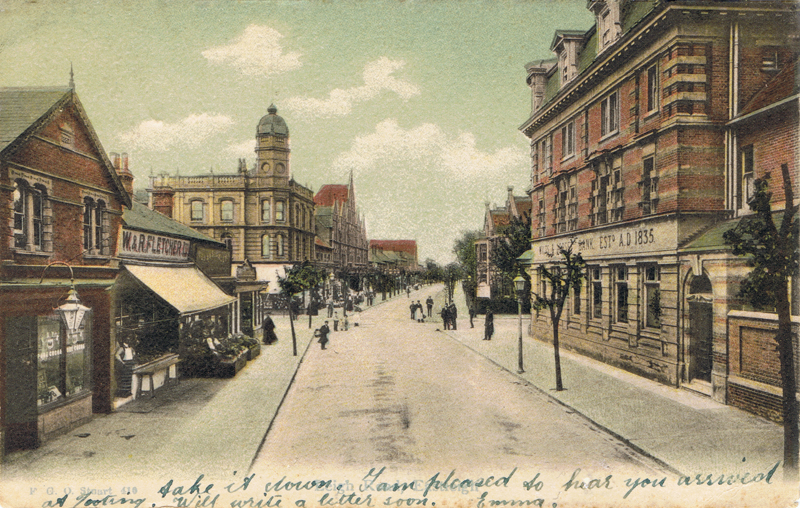 Edwardian postcard by F.G.O. Stuart of Leigh Road, Eastleigh