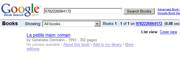 Ma bibliothÃ¨que sur