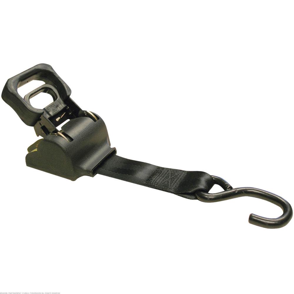 Erickson 2" x 4' Retractable Ratchet Strap Tie Down 3000 lb Black 51319