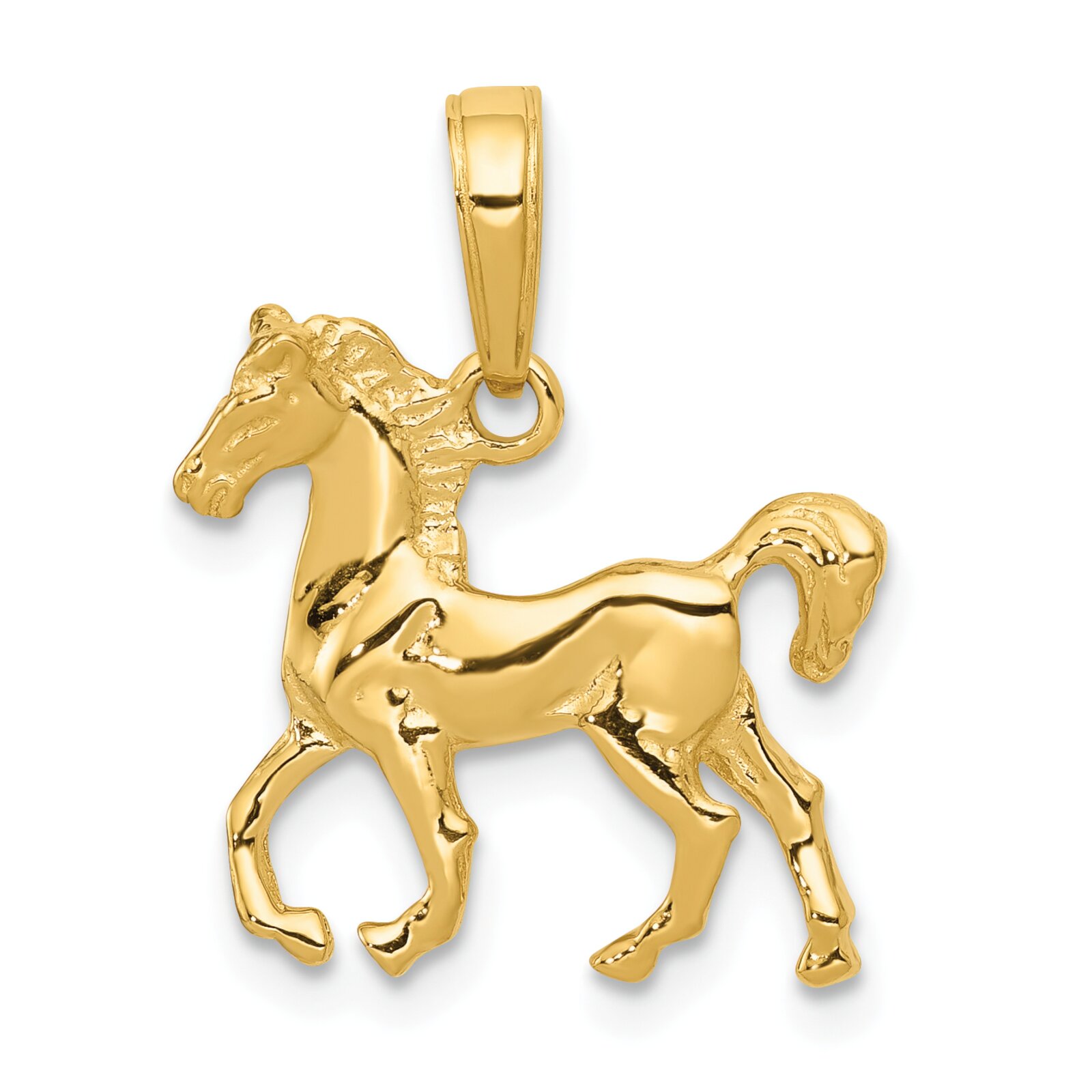 14K Gold Horse Charm Pendant Jewelry eBay