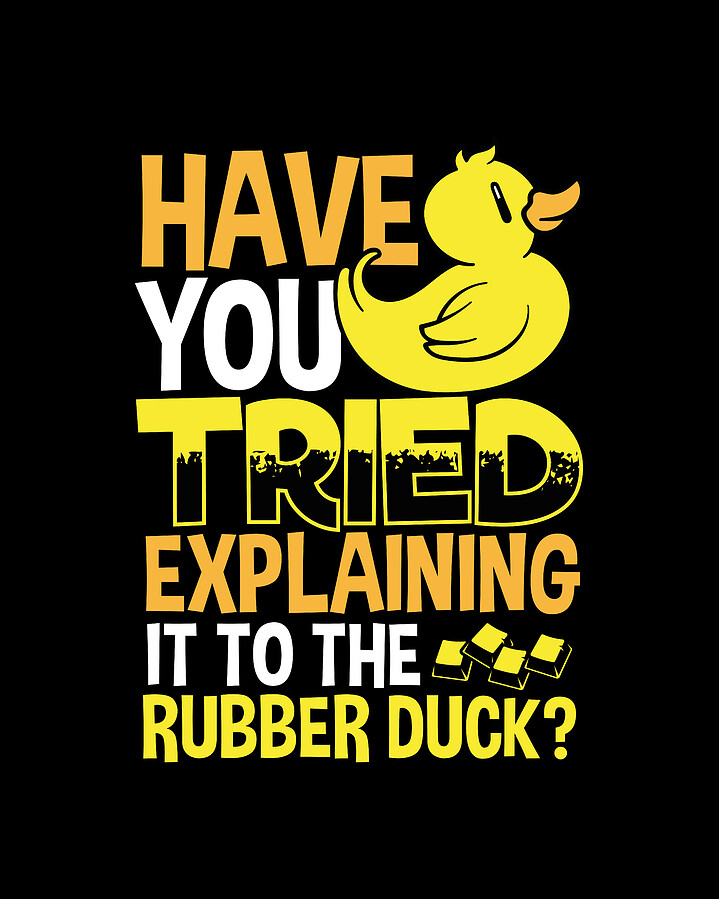 Rubber Duck Programming Debugging Process Coder Digital Art by