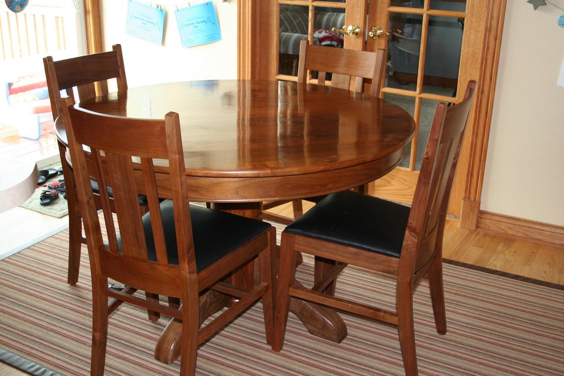 Walnut Table and Chairs FineWoodworking