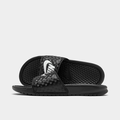 Women's Nike Benassi JDI Swoosh Slide Sandals Finish Line