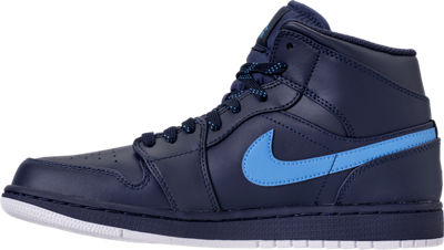 Men's Air Jordan Retro 1 Mid Retro Basketball Shoes Finish Line