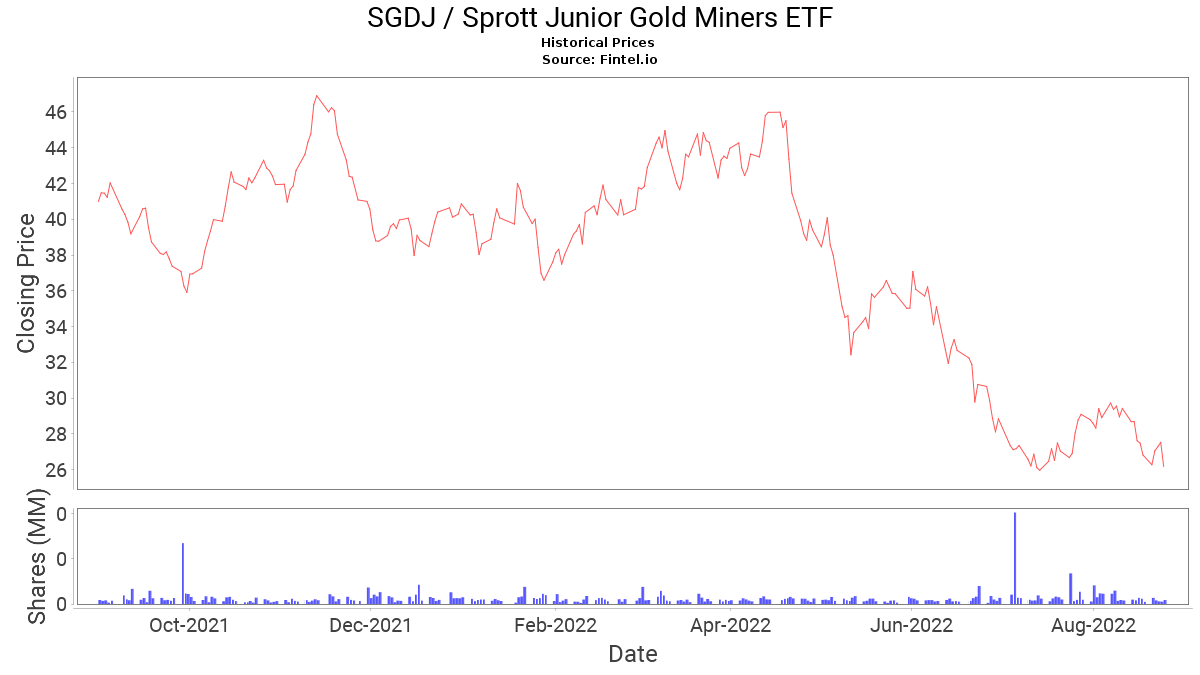SGDJ ETF Price and News / Sprott Junior Gold Miners ETF ETF Price