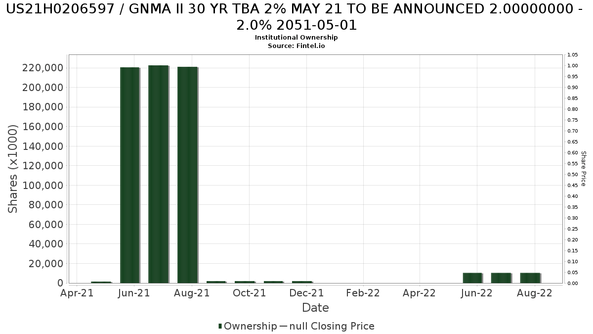 US21H0206597 Institutional Ownership and Shareholders GNMA II 30 YR