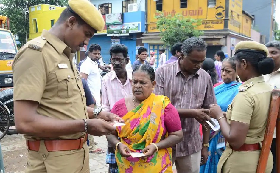 Tamil Nadu election People queue up to cast their vote