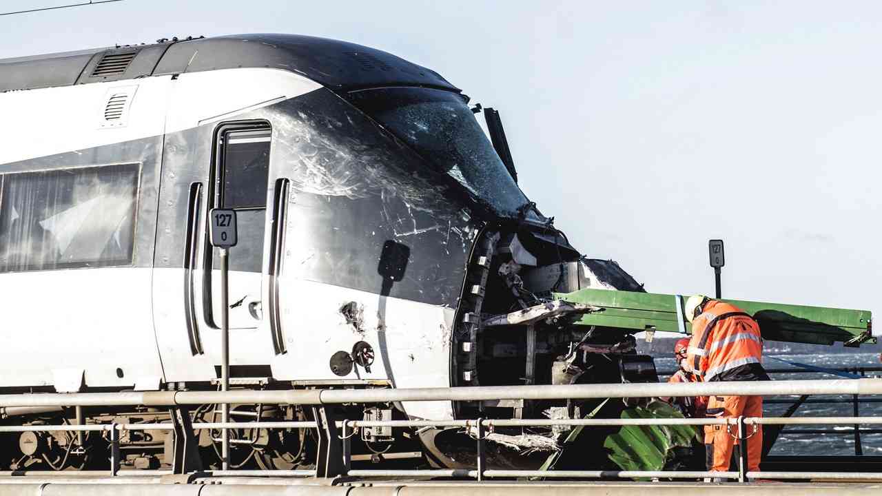 Denmark train accident Six killed, several injured as tarpaulin on a