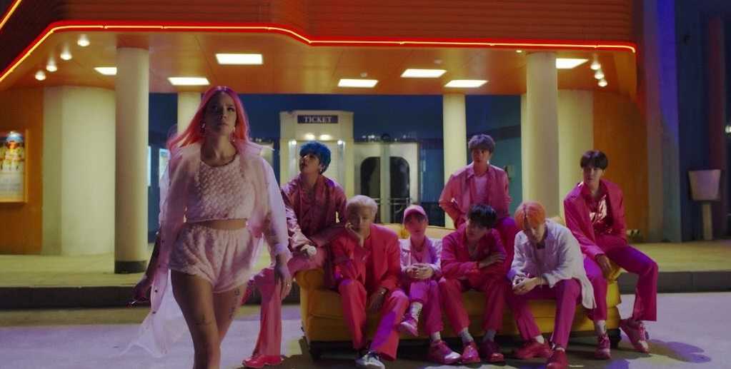 BTS, Halsey's 'Boy With Luv' music video breaks YouTube