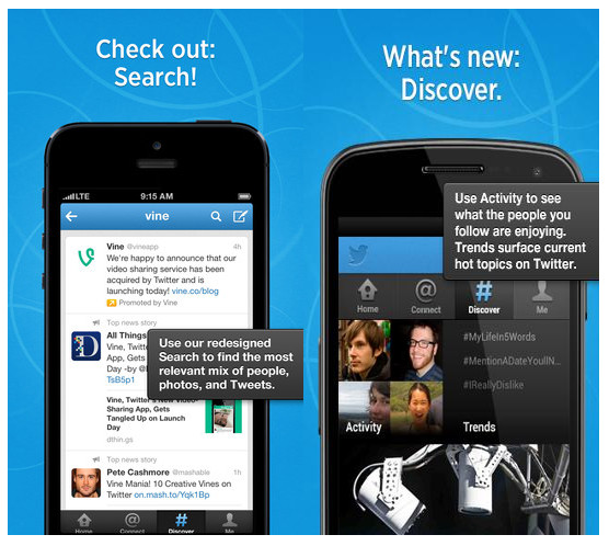 Twitter for Android, iPhone and iPad updated with improved Search and