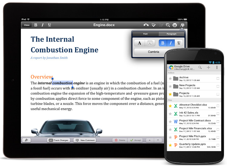 Quickoffice for Android, iPhone and iPad now available for