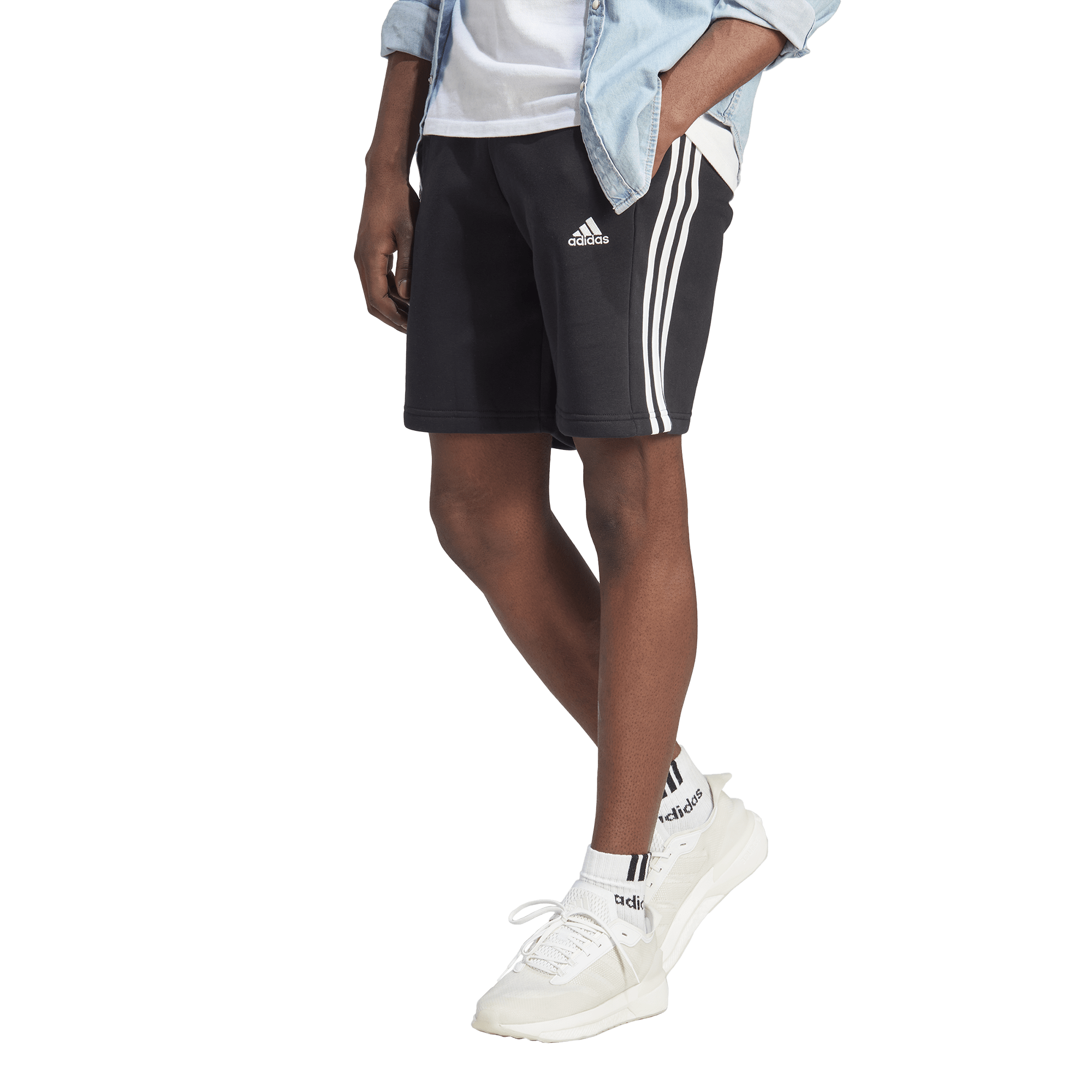 adidas Essentials Fleece 3Stripes Shorts Foot Locker