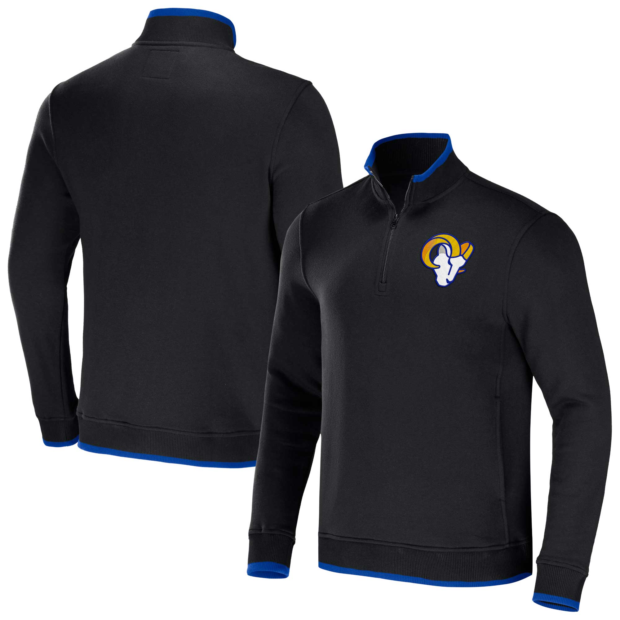 NFL x Darius Rucker Collection by Fanatics Rams Logo 3/Zip Top Foot