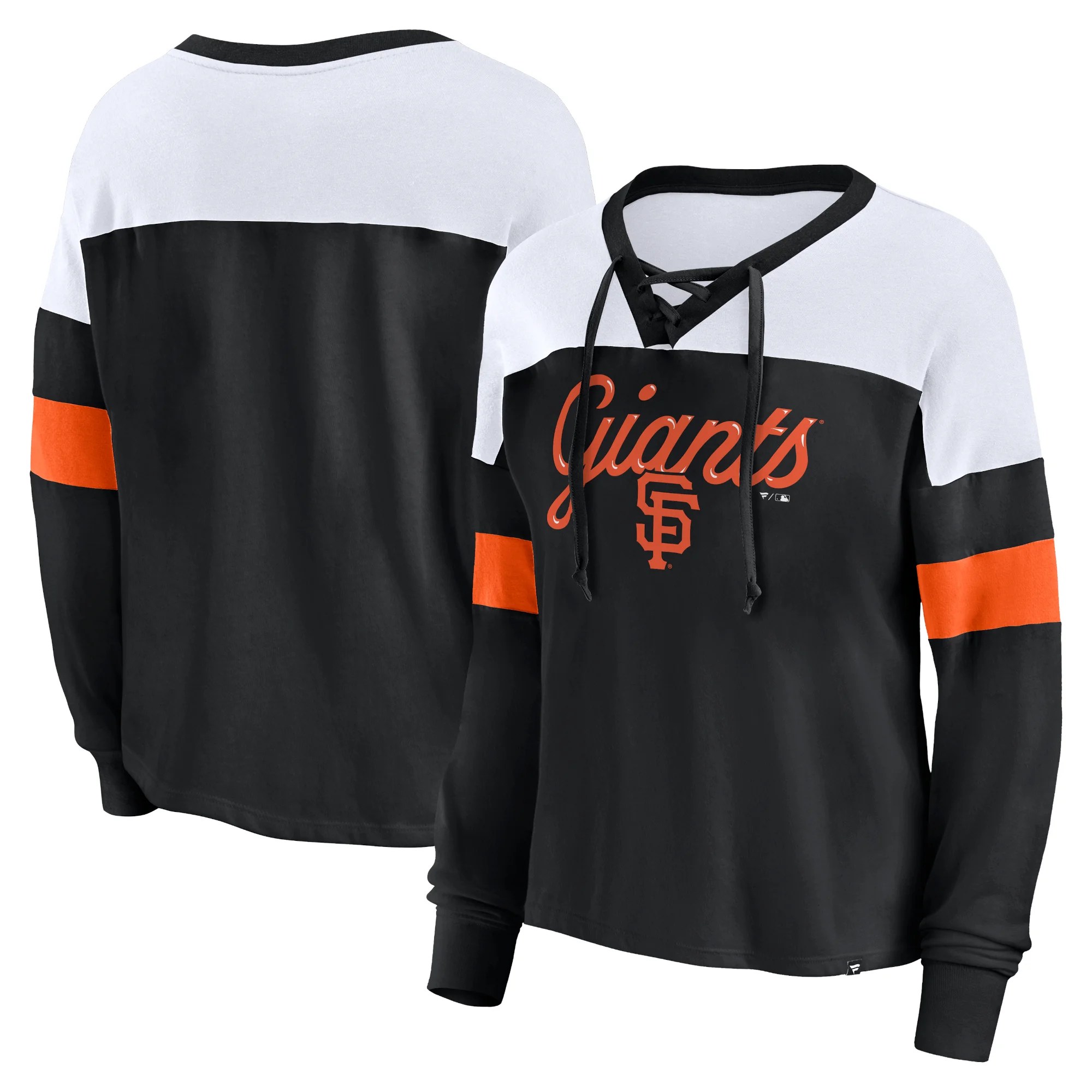 Fanatics Giants Even Match LaceUp Long Sleeve VNeck... Foot Locker