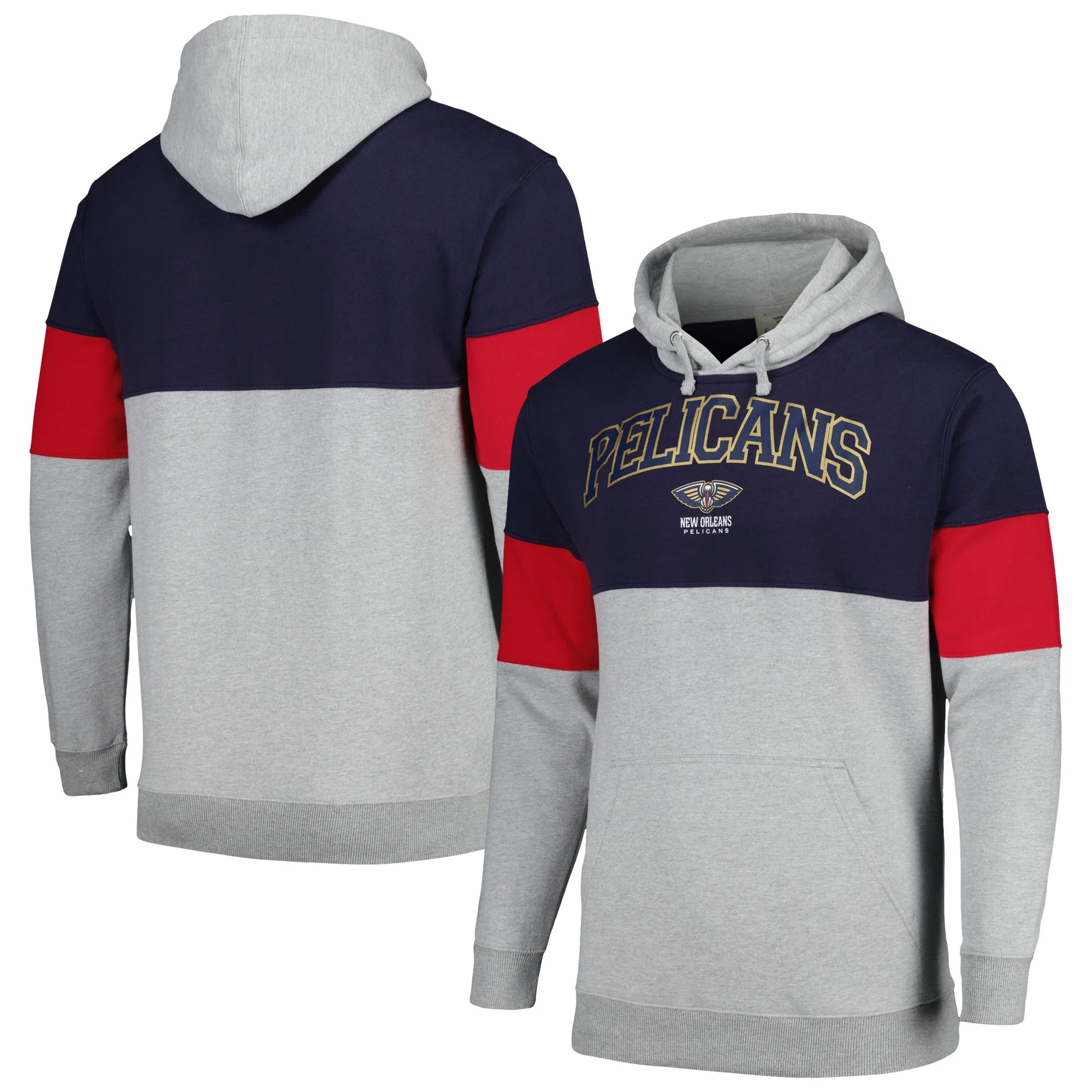 Fanatics Pelicans Contrast Pieced Pullover Hoodie Foot Locker