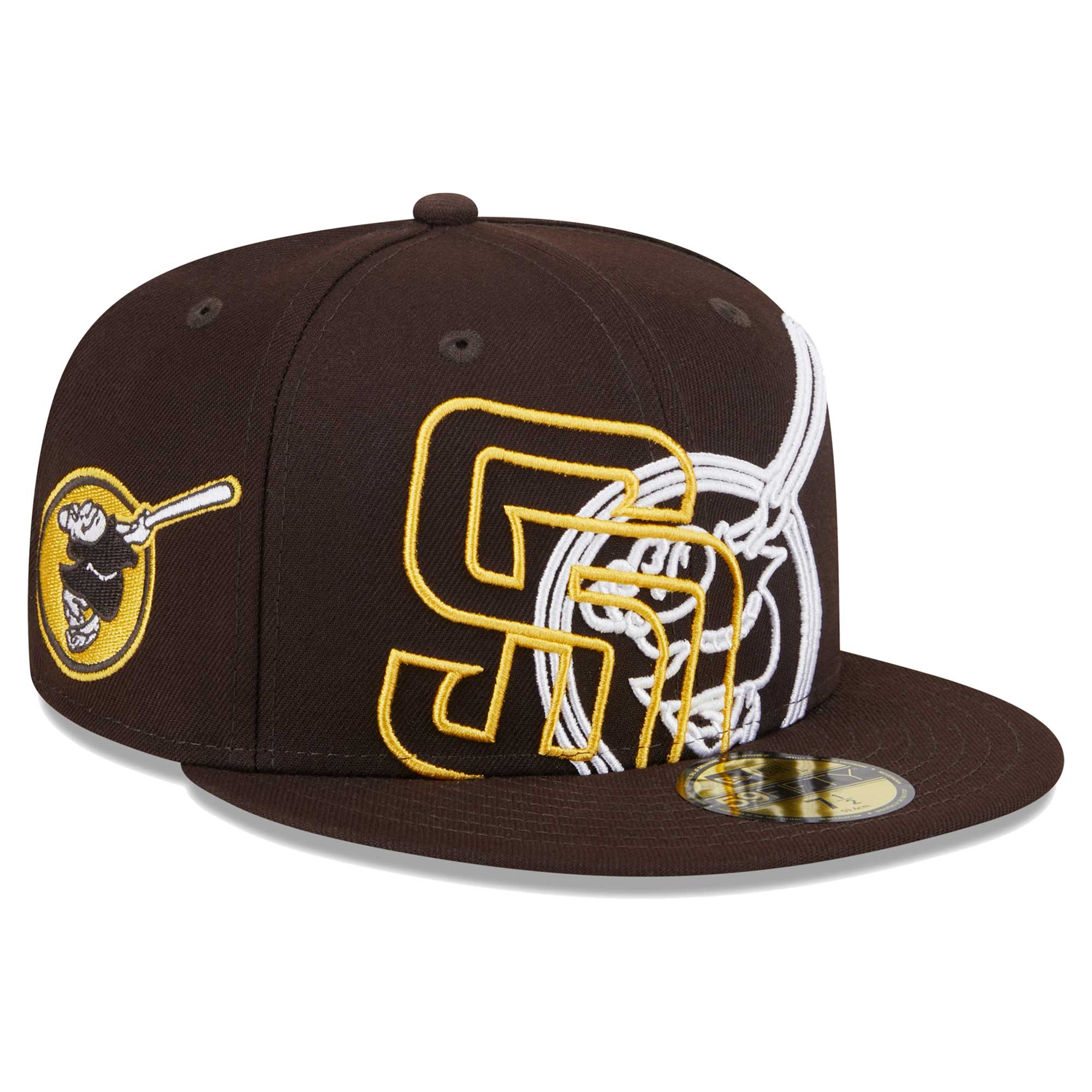 New Era Padres Game Day Overlap 59FIFTY Fitted Hat Foot Locker