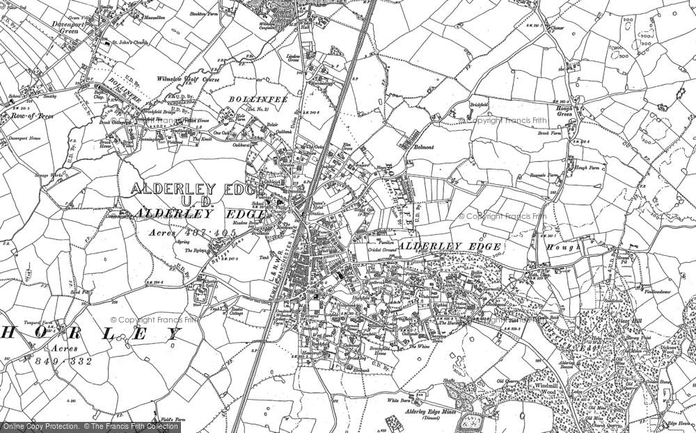 Old Maps of Alderley Edge Francis Frith