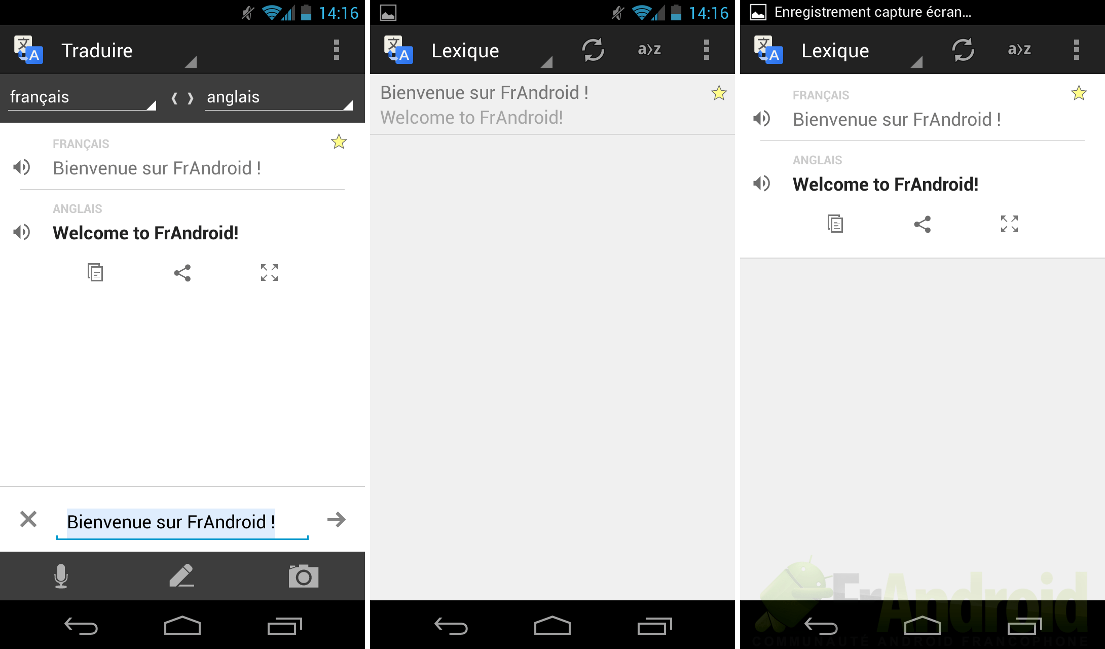 Google Traduction 2.7 support de 70 langues, d'un lexique et plus