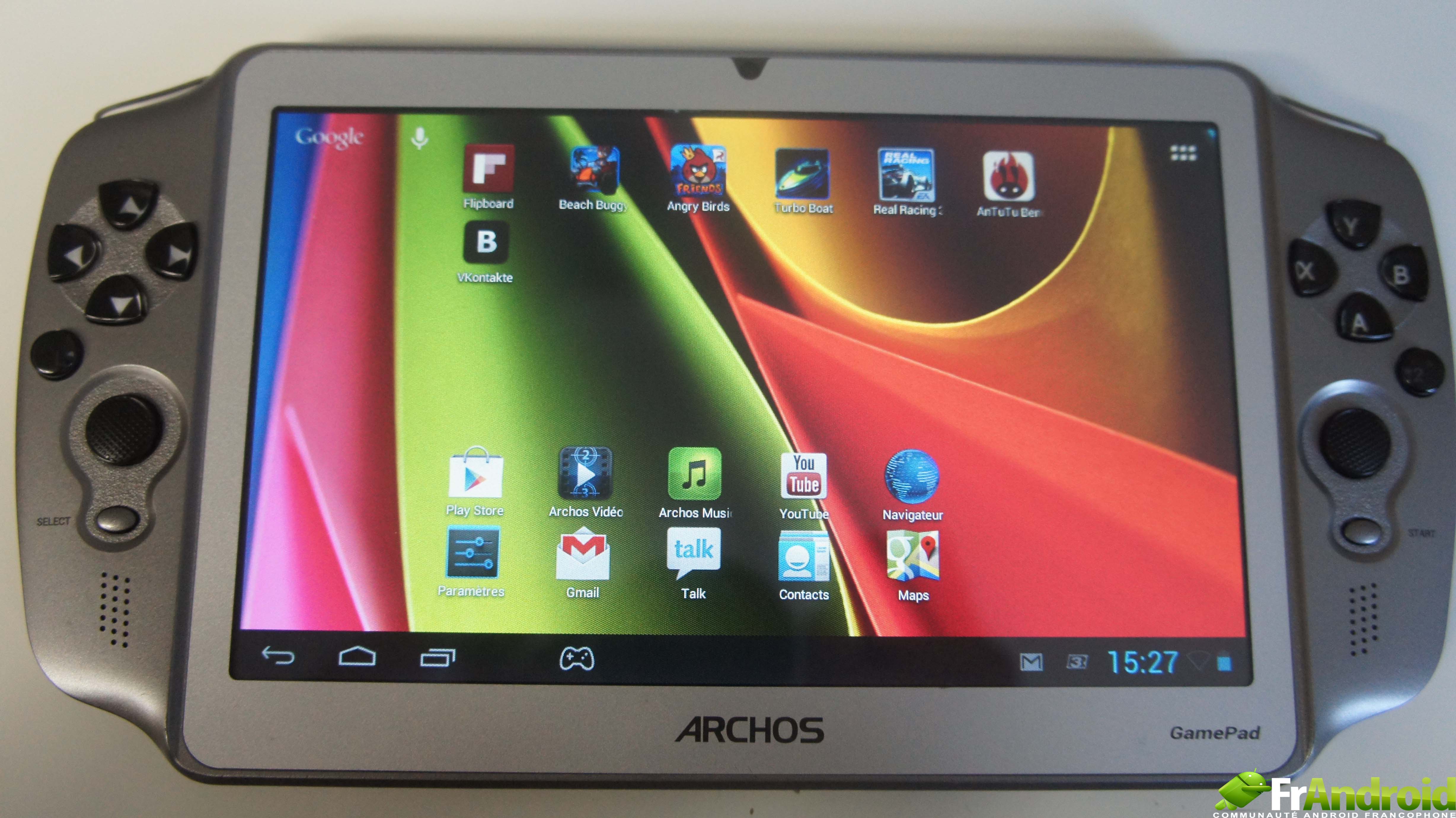 Archos GamePad, test d'une console de jeu portable sous Android