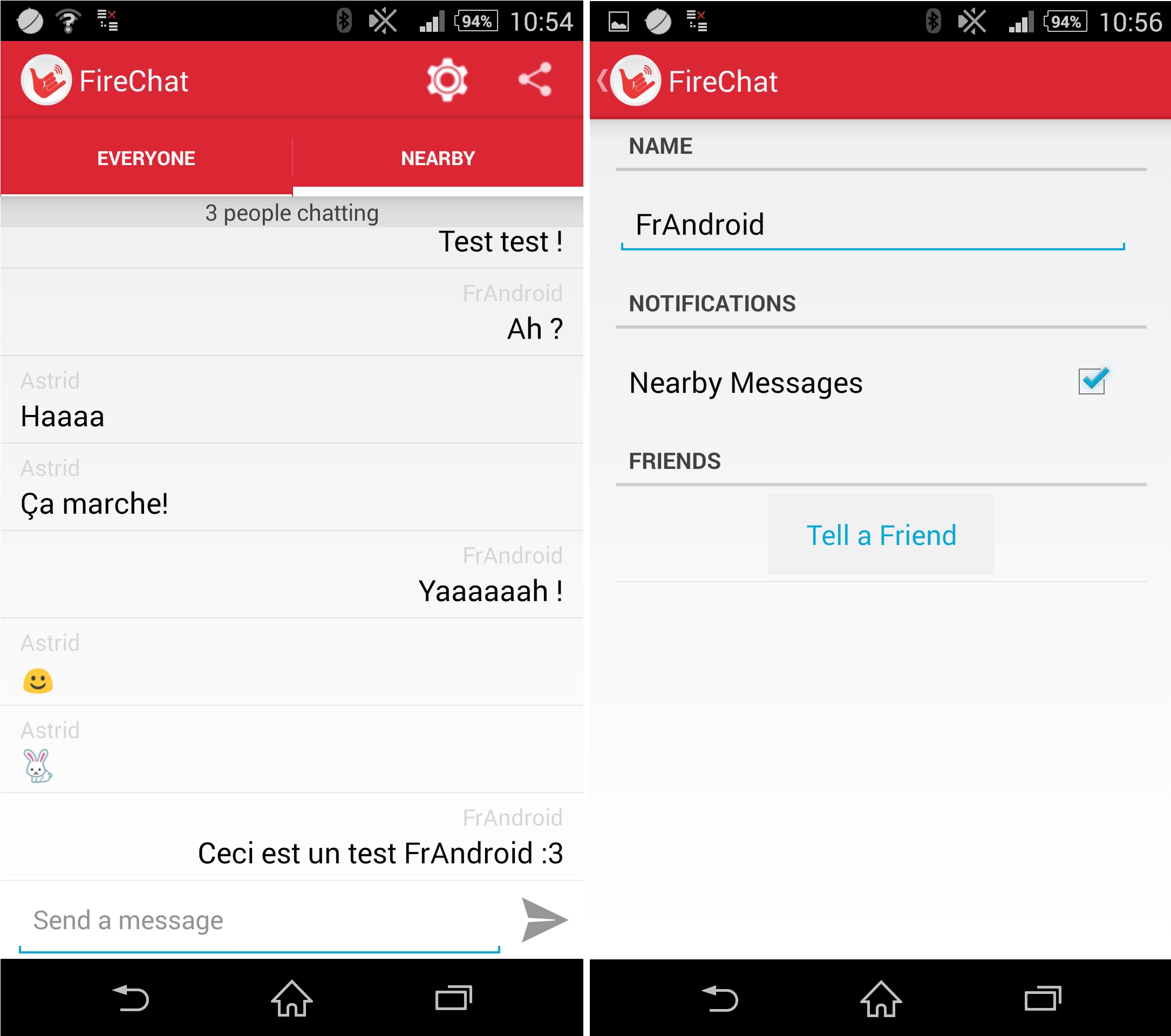 FireChat, l'application chat sans réseau mobile arrive sur
