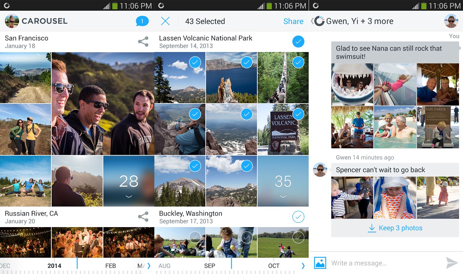 Carousel l’application photo de Dropbox est disponible sur Google Play