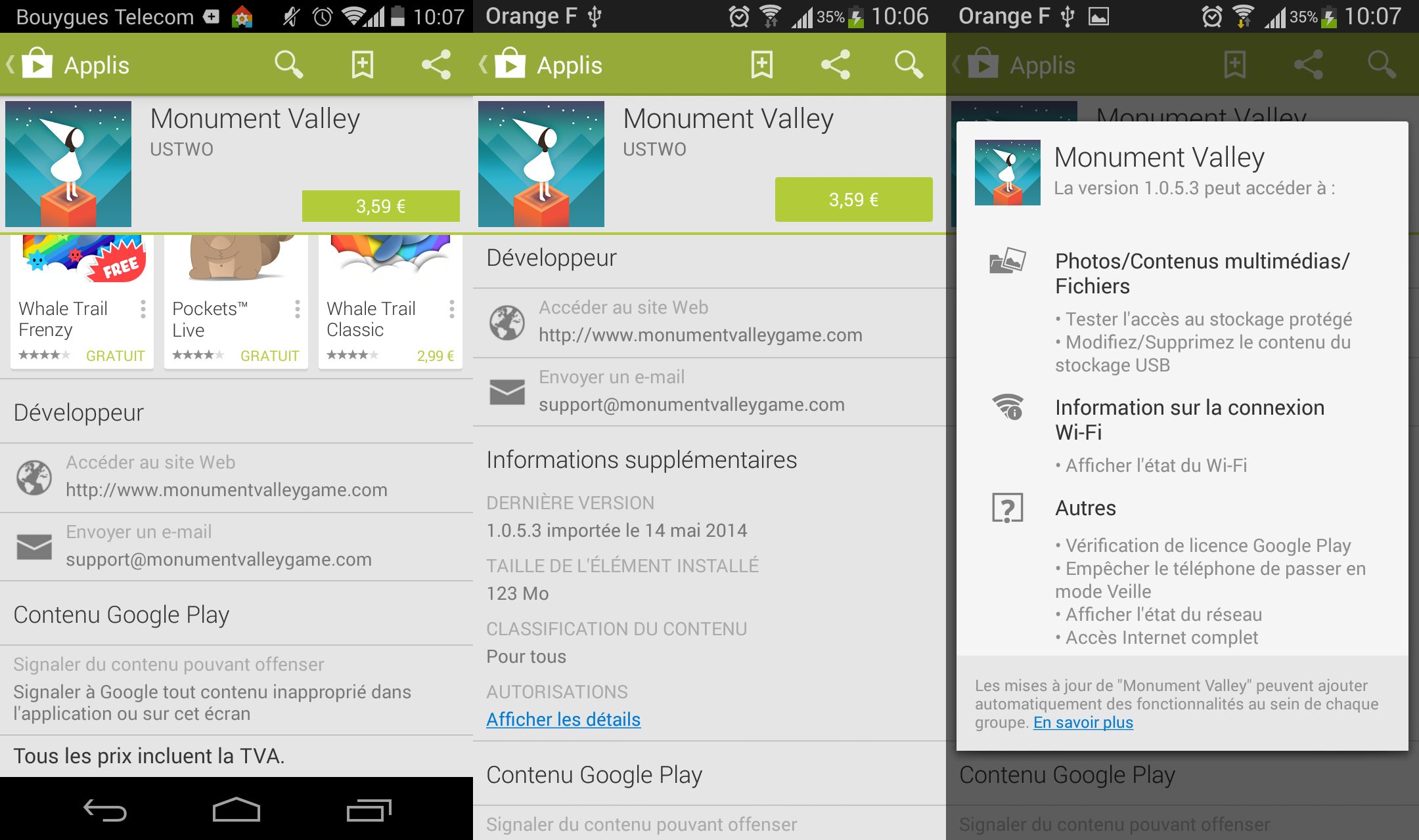 Mise à jour du Google Play Store plus beau, plus