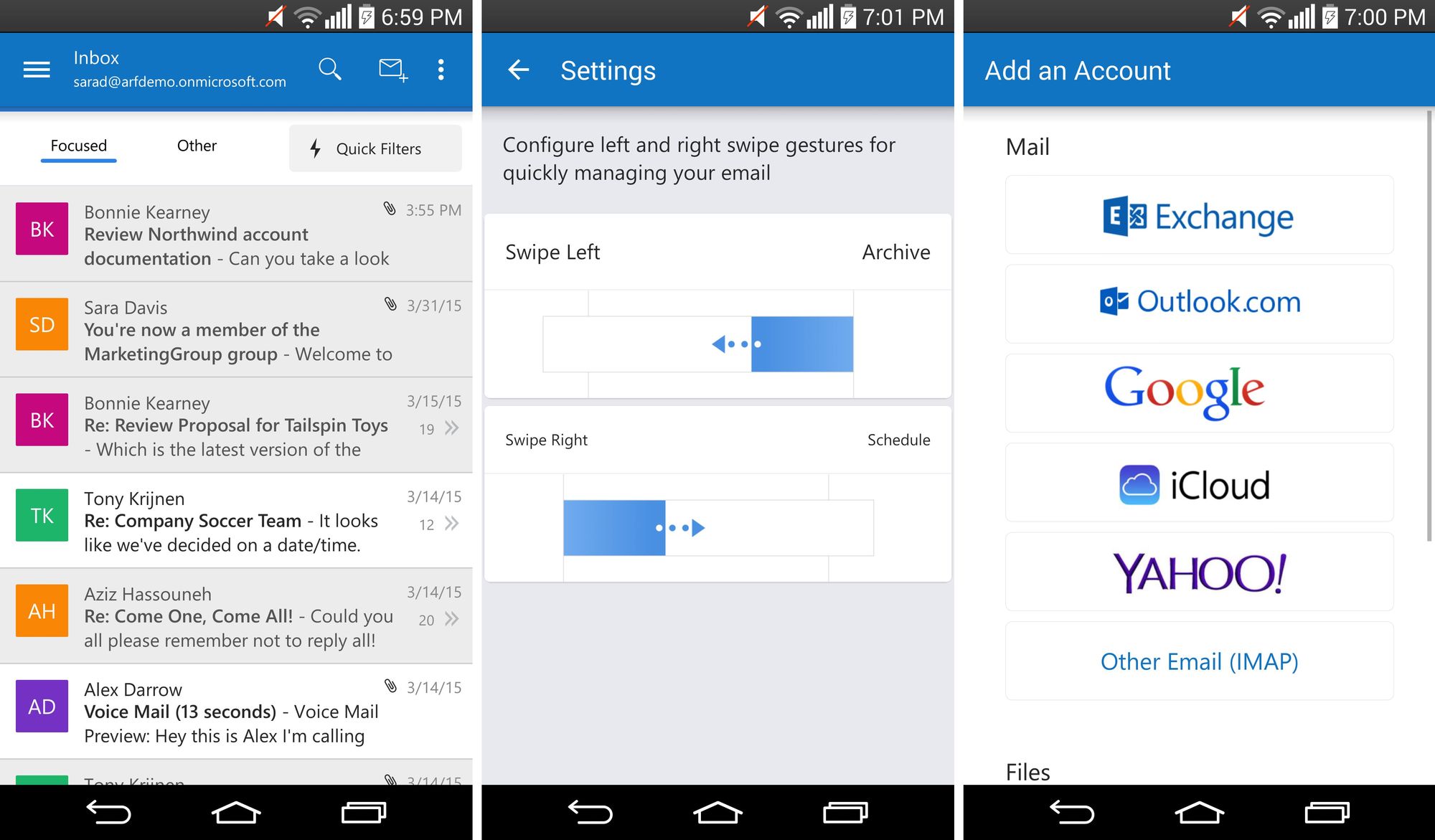 Outlook pour Android sort officiellement de version preview FrAndroid