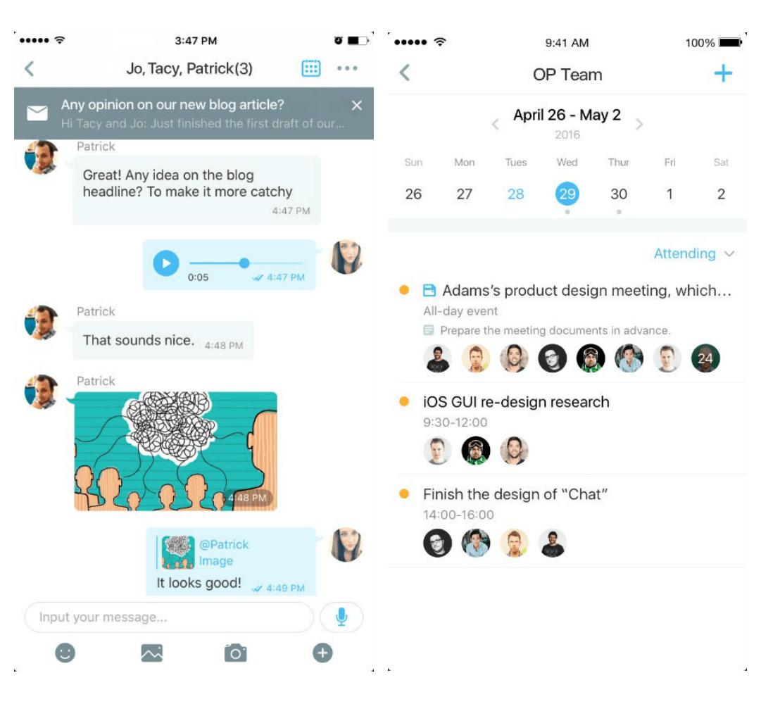 Rush, l'application mail mÃªlÃ©e Ã une messagerie instantanÃ©e