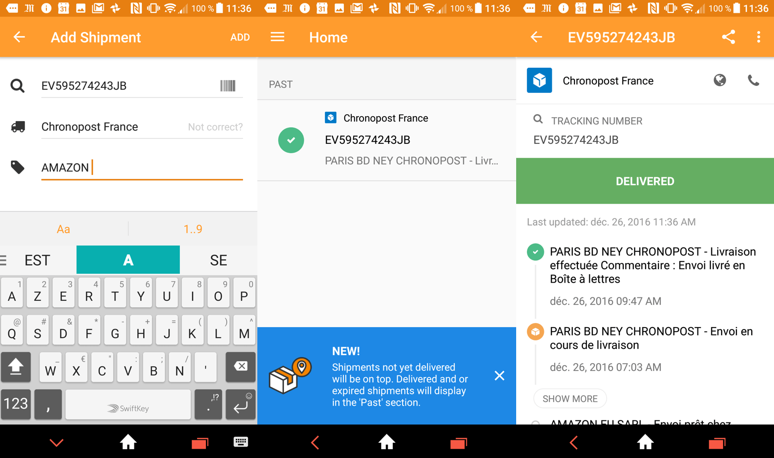 AfterShip, l'application pour suivre ses colis sur Android à partir de 370 transporteurs