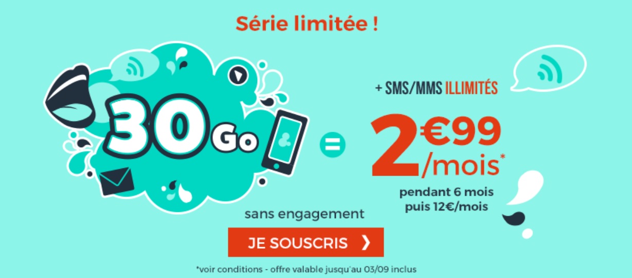 forfait mobile pas cher à vie 2023 Forfait Mobile : 30 Go Pour 2,99 Euros Par Mois Via Une Offre Sans Engagement