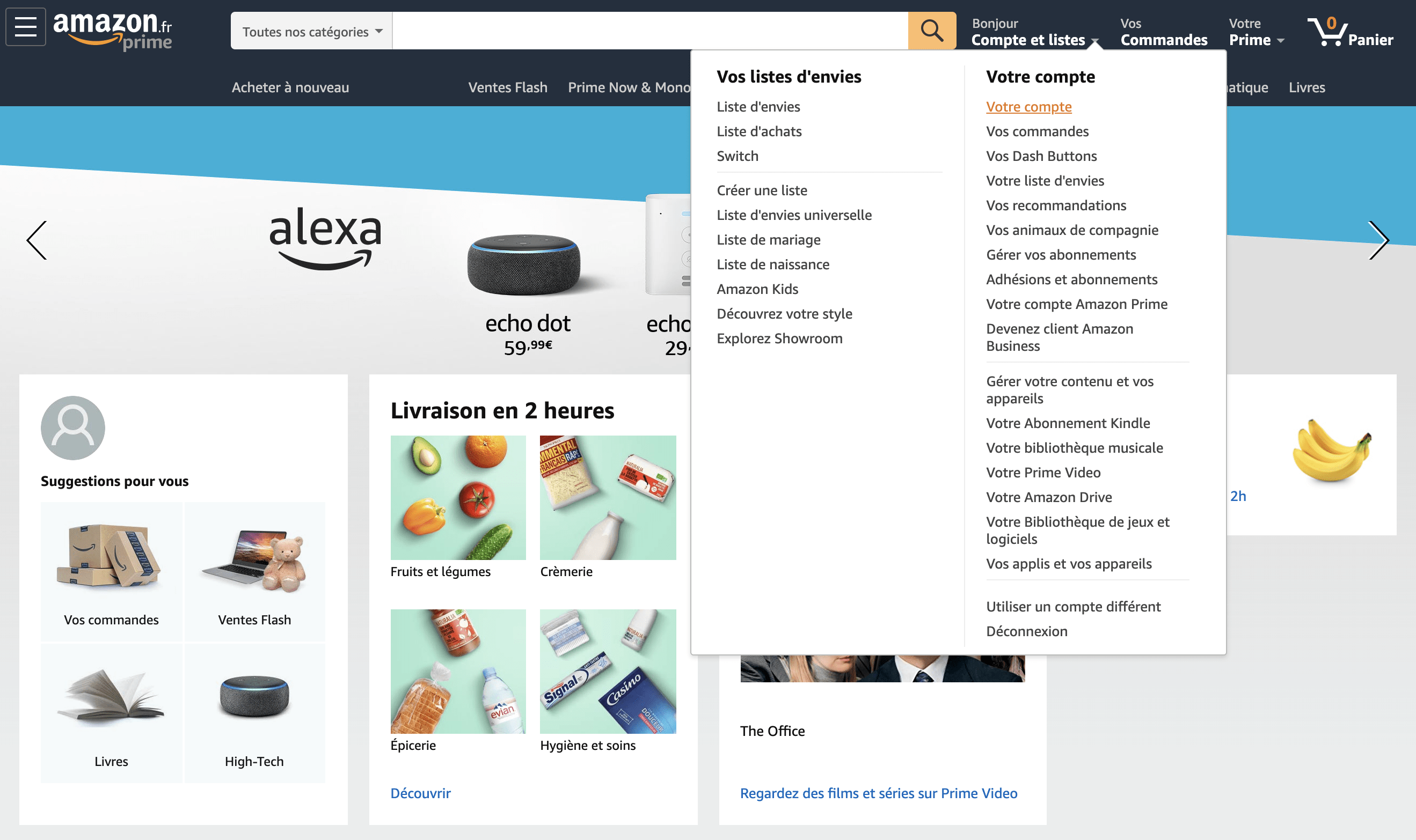 Comment annuler un abonnement Amazon Prime