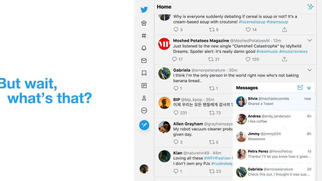 Twitter revoit son interface en facilitant l’accès à vos messages privés