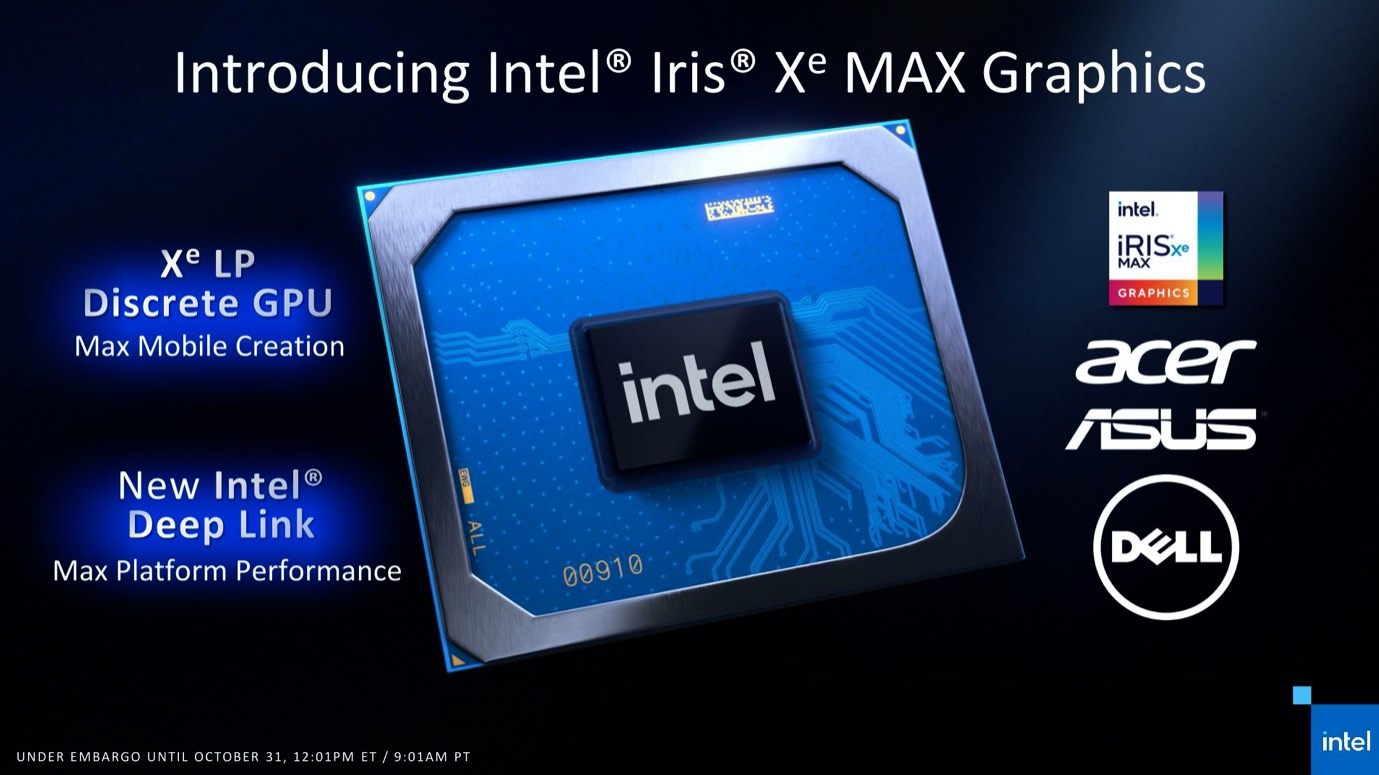 Intel Lance son GPU dédié Iris Xe MAX, le premier en plus