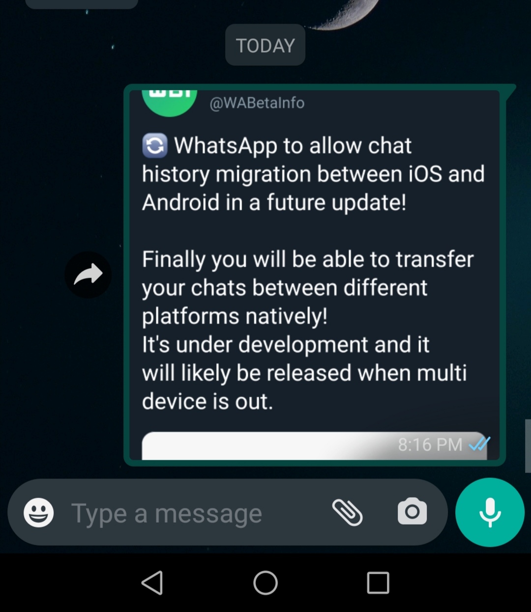 WhatsApp va désormais adapter la taille de l'aperçu des images
