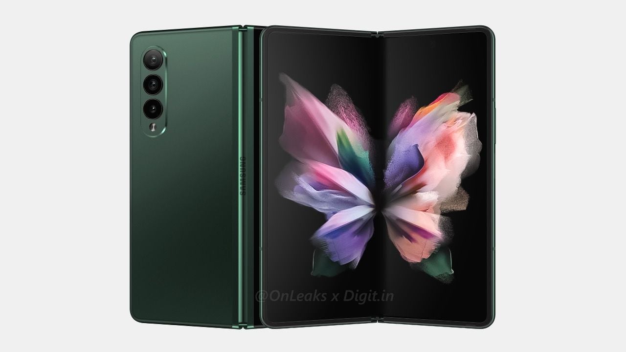 Samsung Galaxy Z Fold 3 stylet et caméra sous l’écran, des rendus HD