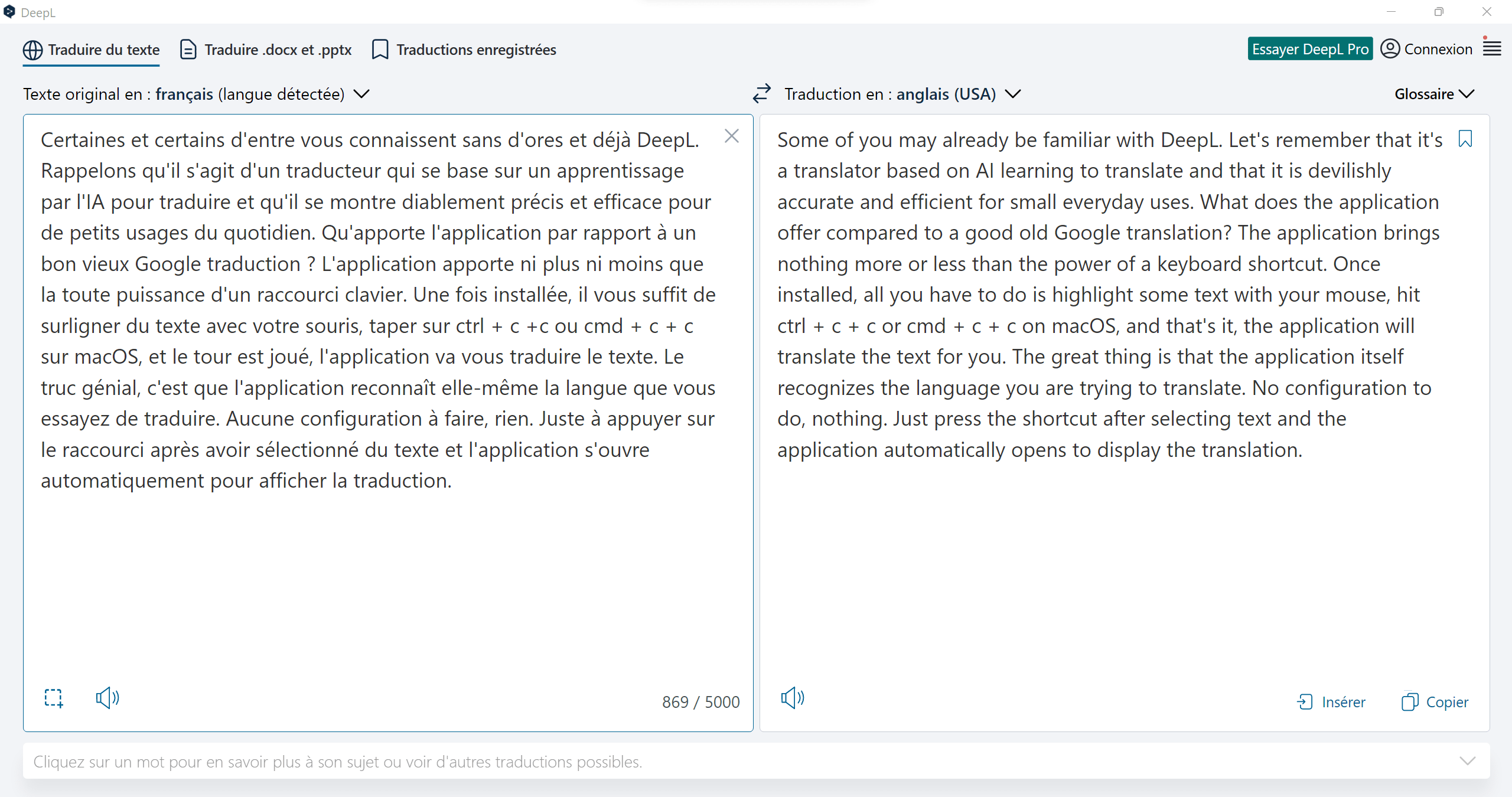 L'app de la semaine DeepL, où comment tout traduire sans effort