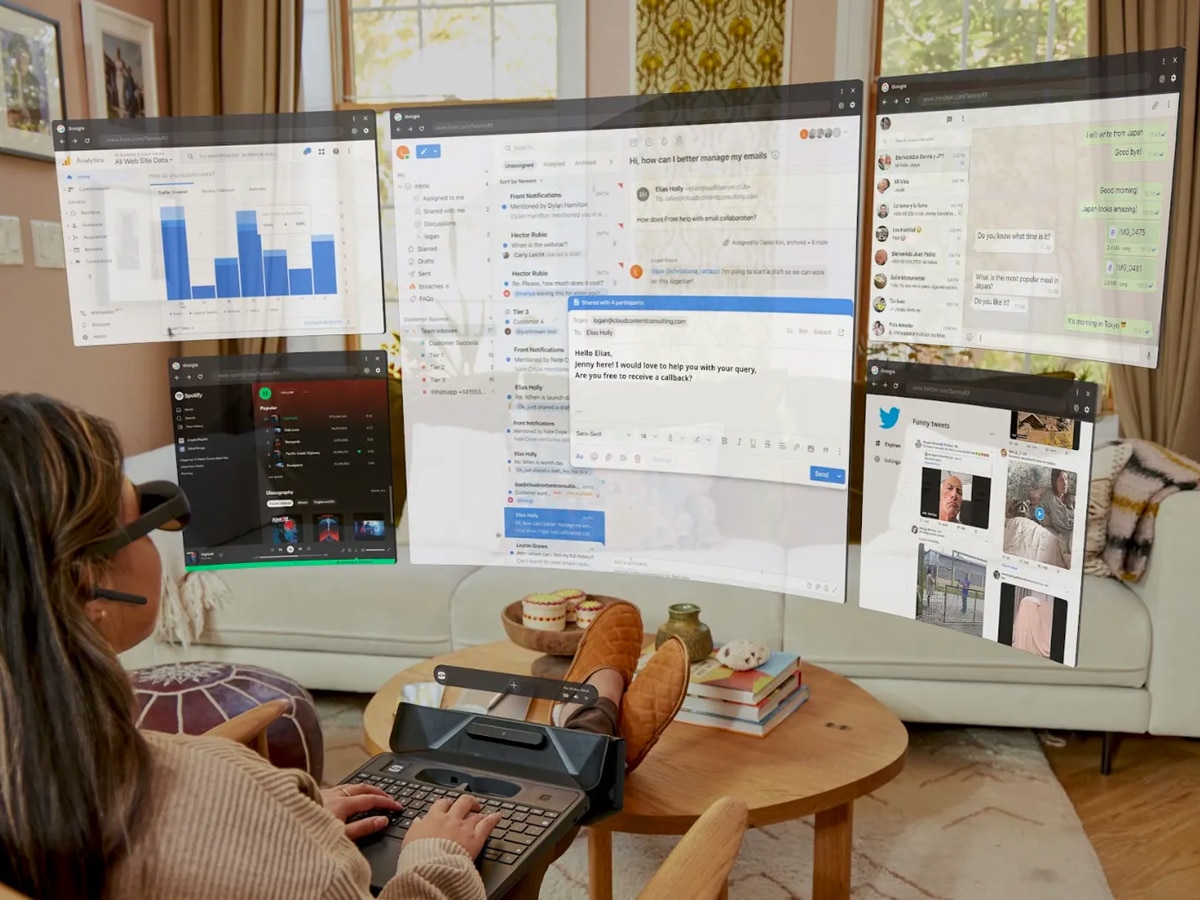 The Spacetop Wants To Reinvent The Laptop (with A Headache) GEARRICE