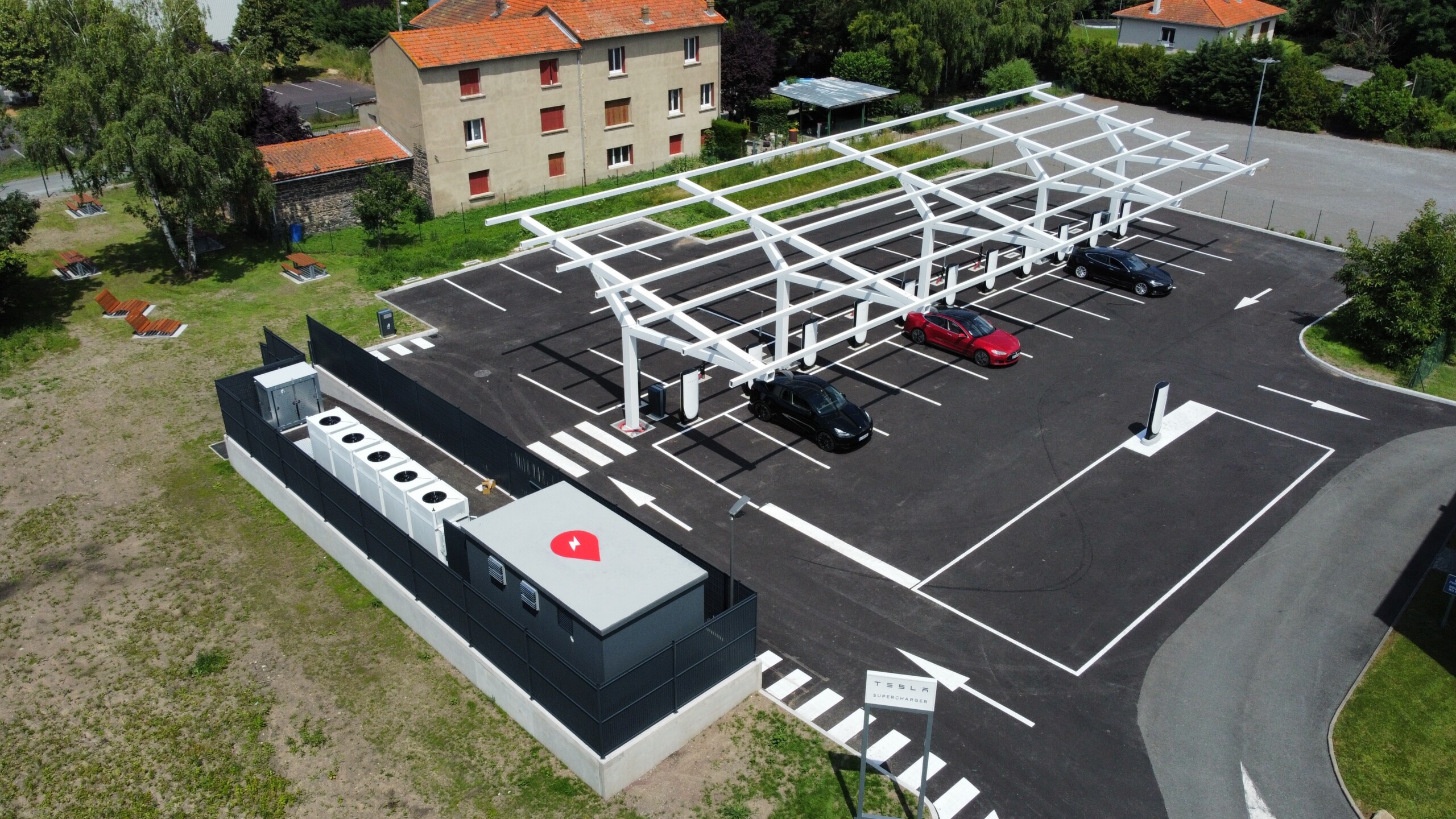 Tesla Expands Supercharger Network in France Introducing the First V4