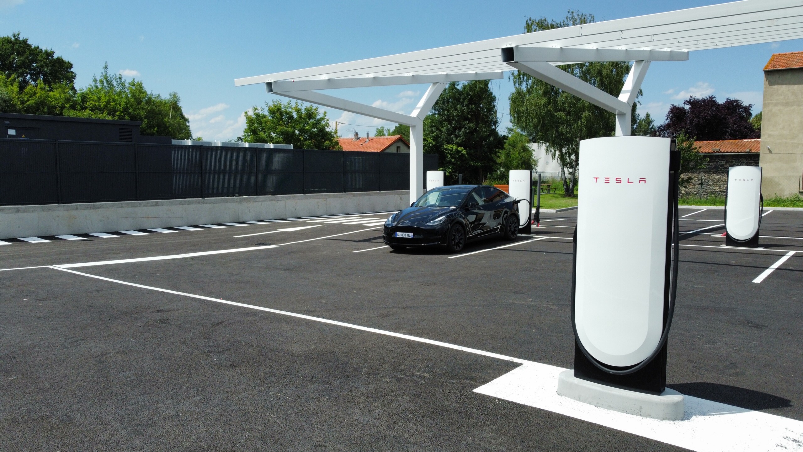 Tesla Expands Supercharger Network in France Introducing the First V4