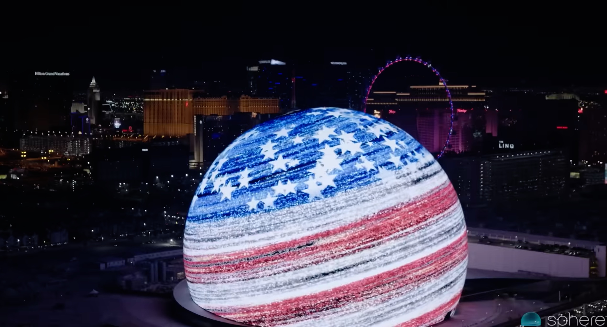 1,2 million de LED pour cette sphère géante, Las Vegas s'offre une